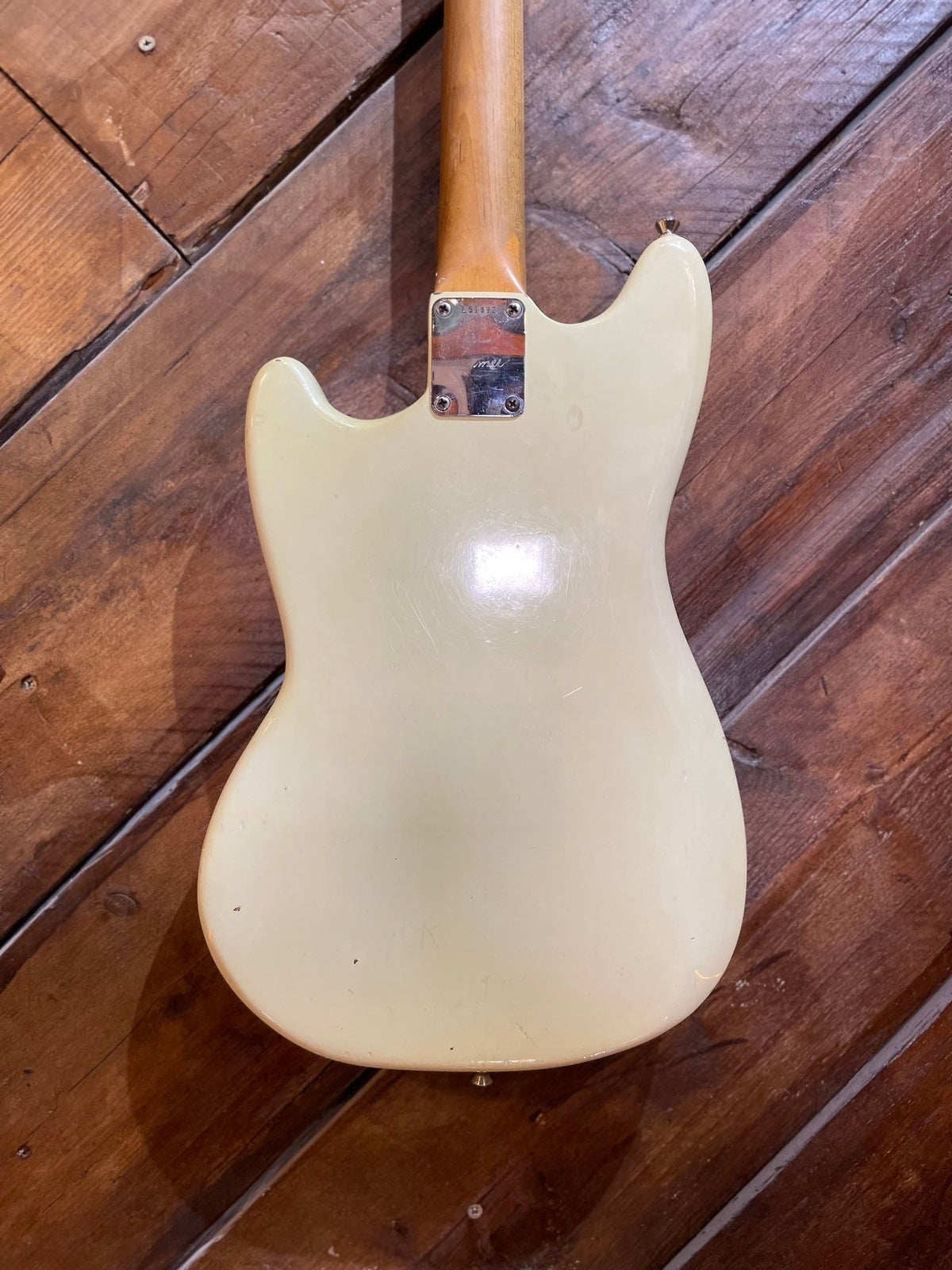 S/H 1965 Fender Mustang, Olympic White Refinish