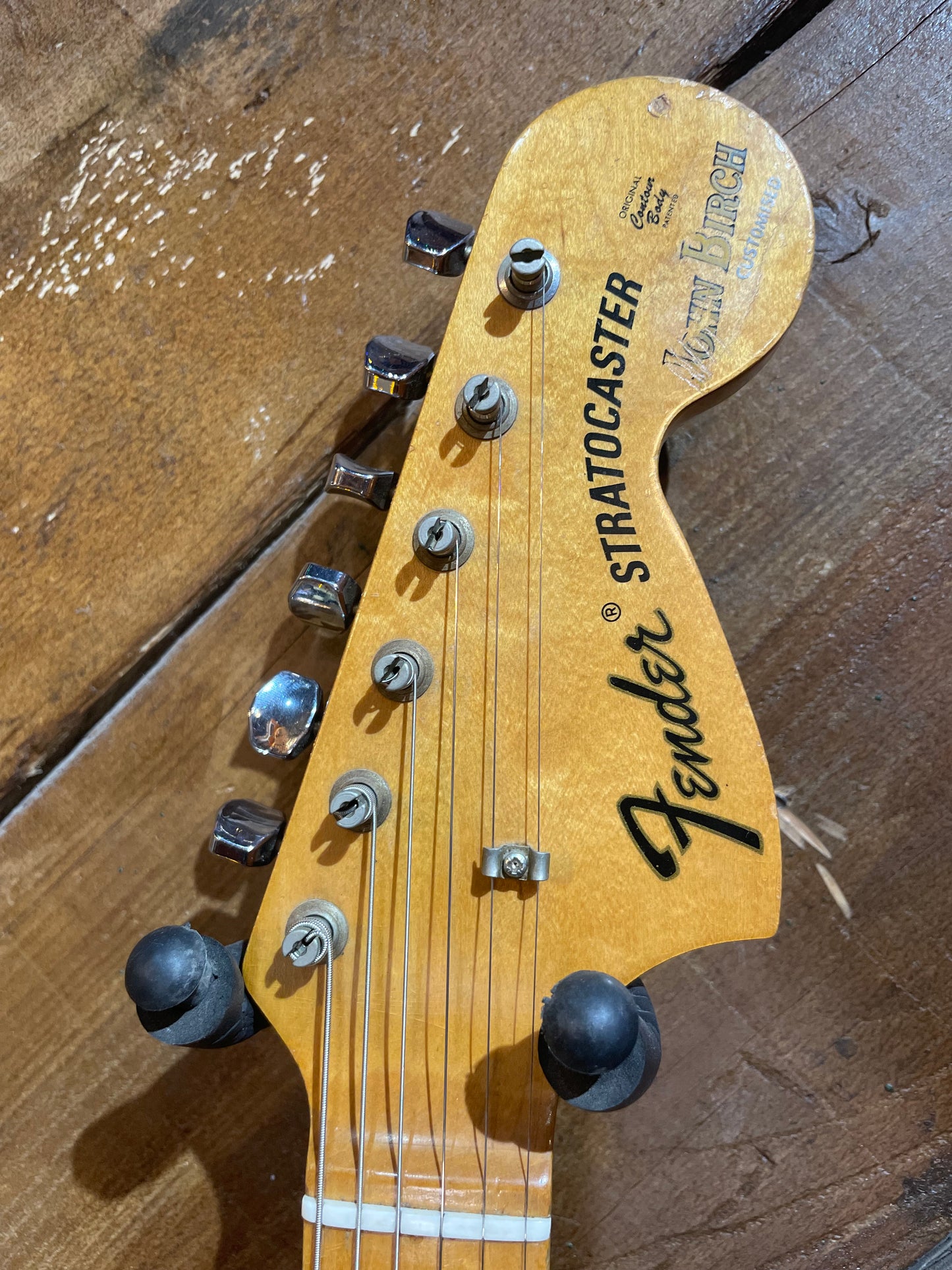 S/H 1971 Fender Stratocaster, Four Bolt, John Birch Customised, Three Tone Sunburst