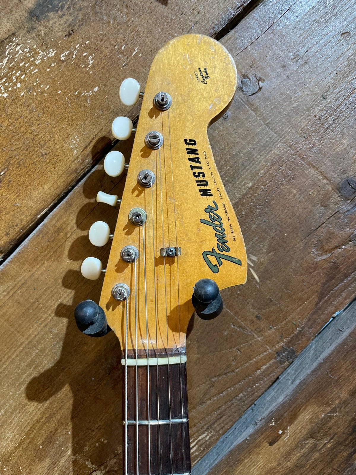 S/H 1965 Fender Mustang, Olympic White Refinish