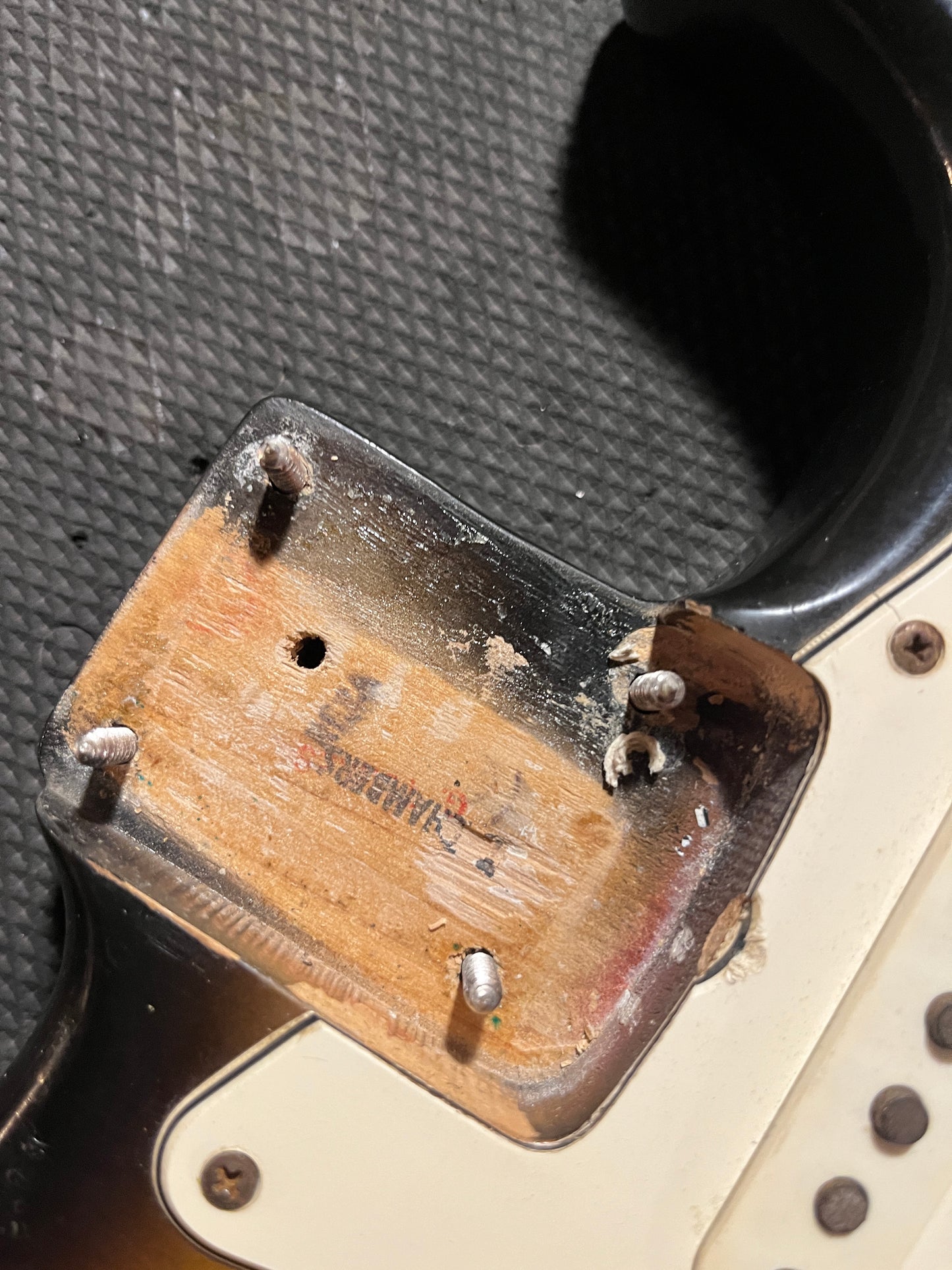S/H 1971 Fender Stratocaster, Four Bolt, John Birch Customised, Three Tone Sunburst
