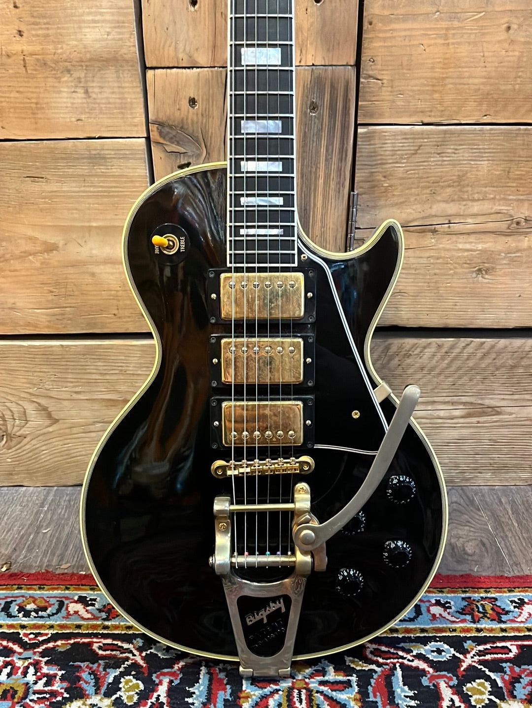 2002 Gibson Custom Shop ‘57 Reissue 3 Pickup Black Beauty