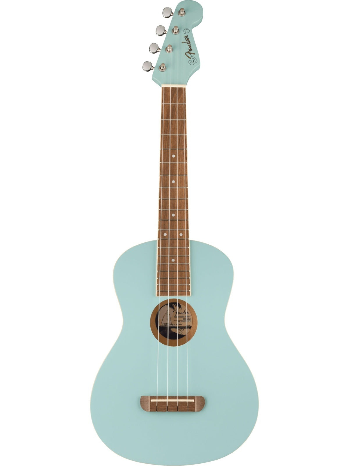 Fender Avalon Tenor Ukulele, Walnut Fingerboard Colours