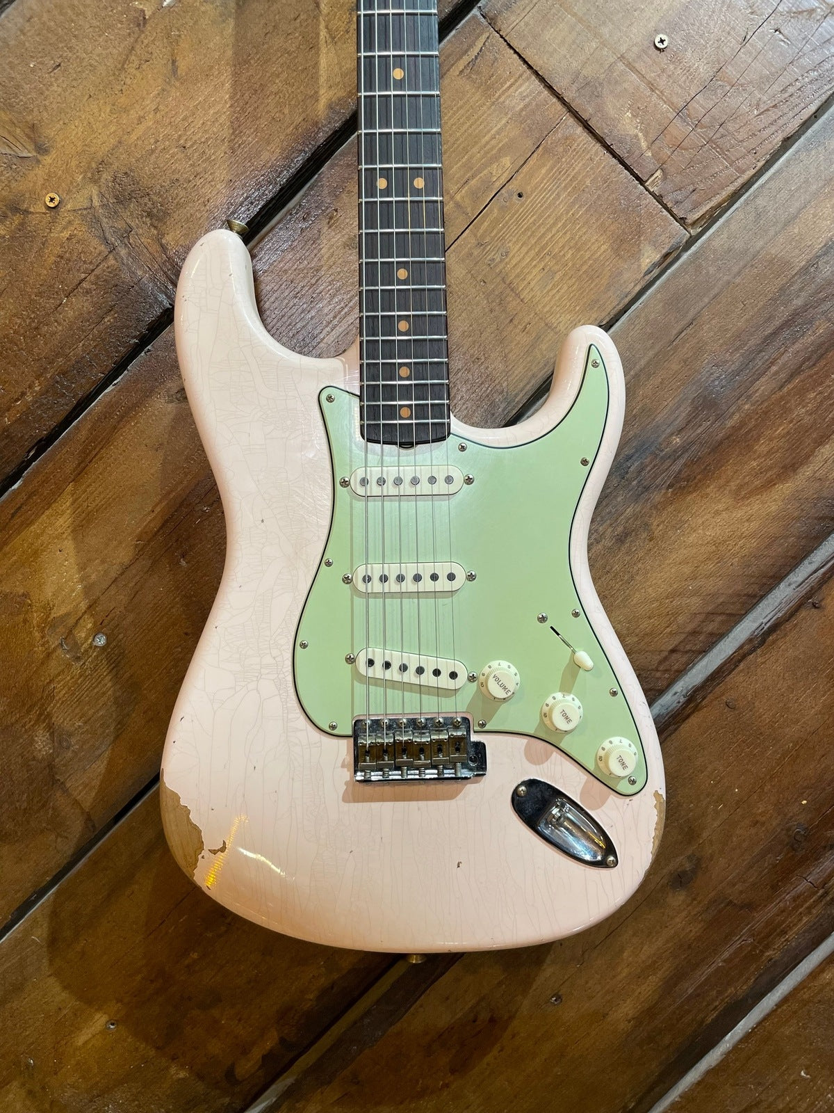 2023 Fender Custom Shop '63 Stratocaster, Heavy Relic Shell Pink