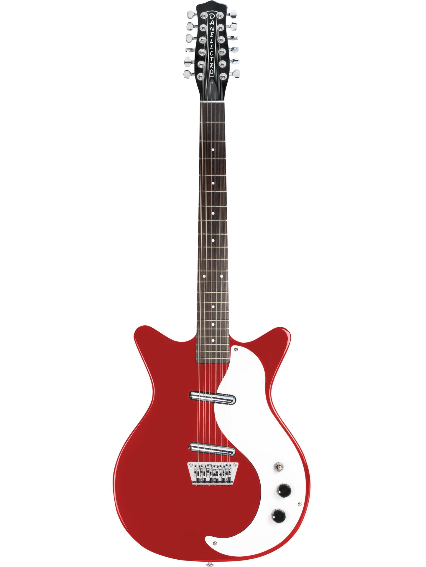 Danelectro 59DC 12-String Electric Guitar, Red