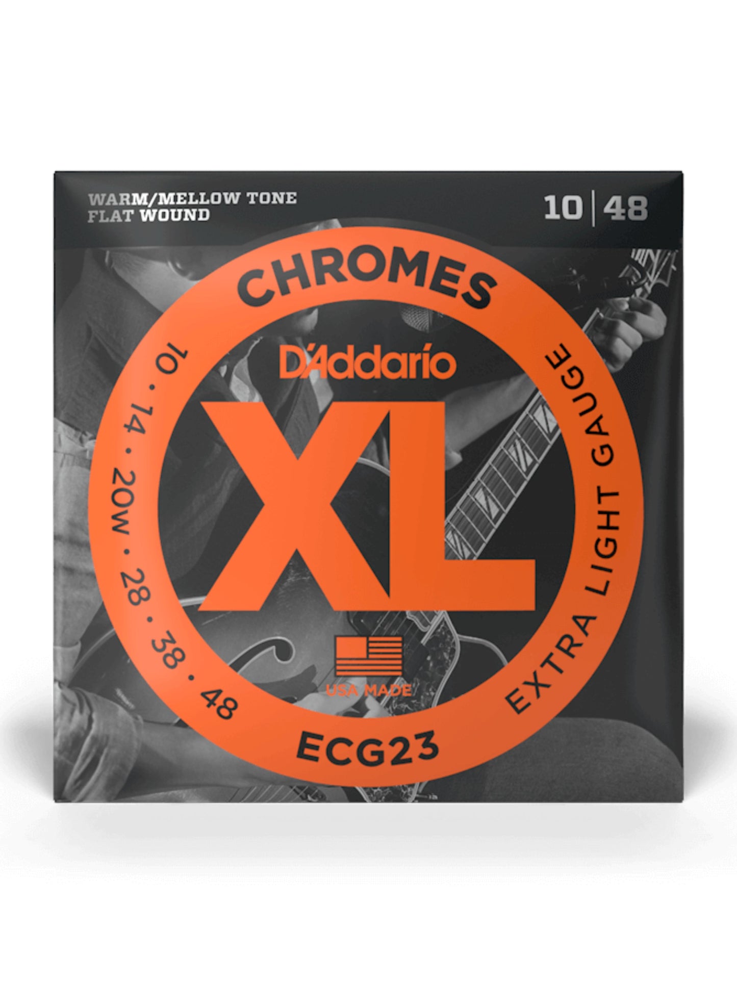 D'Addario XL Chromes Flat Wounds Electric Guitar Strings