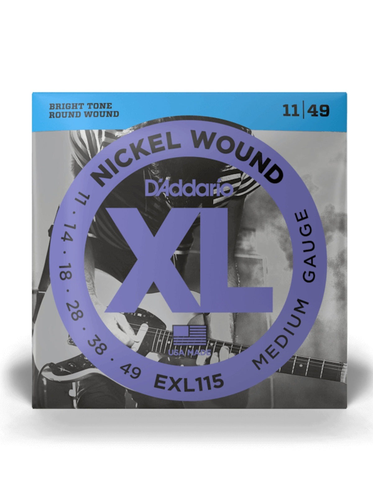 D'Addario XL Nickelwood Round Wound Electric Guitar Strings