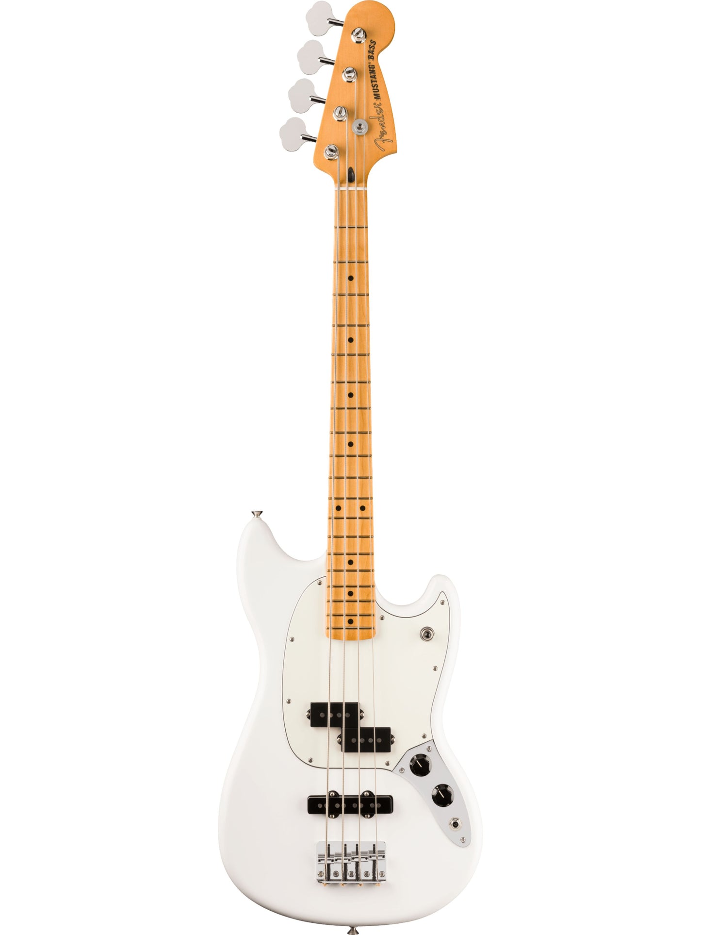 Fender Player II Mustang Bass PJ Maple Neck, Polar White