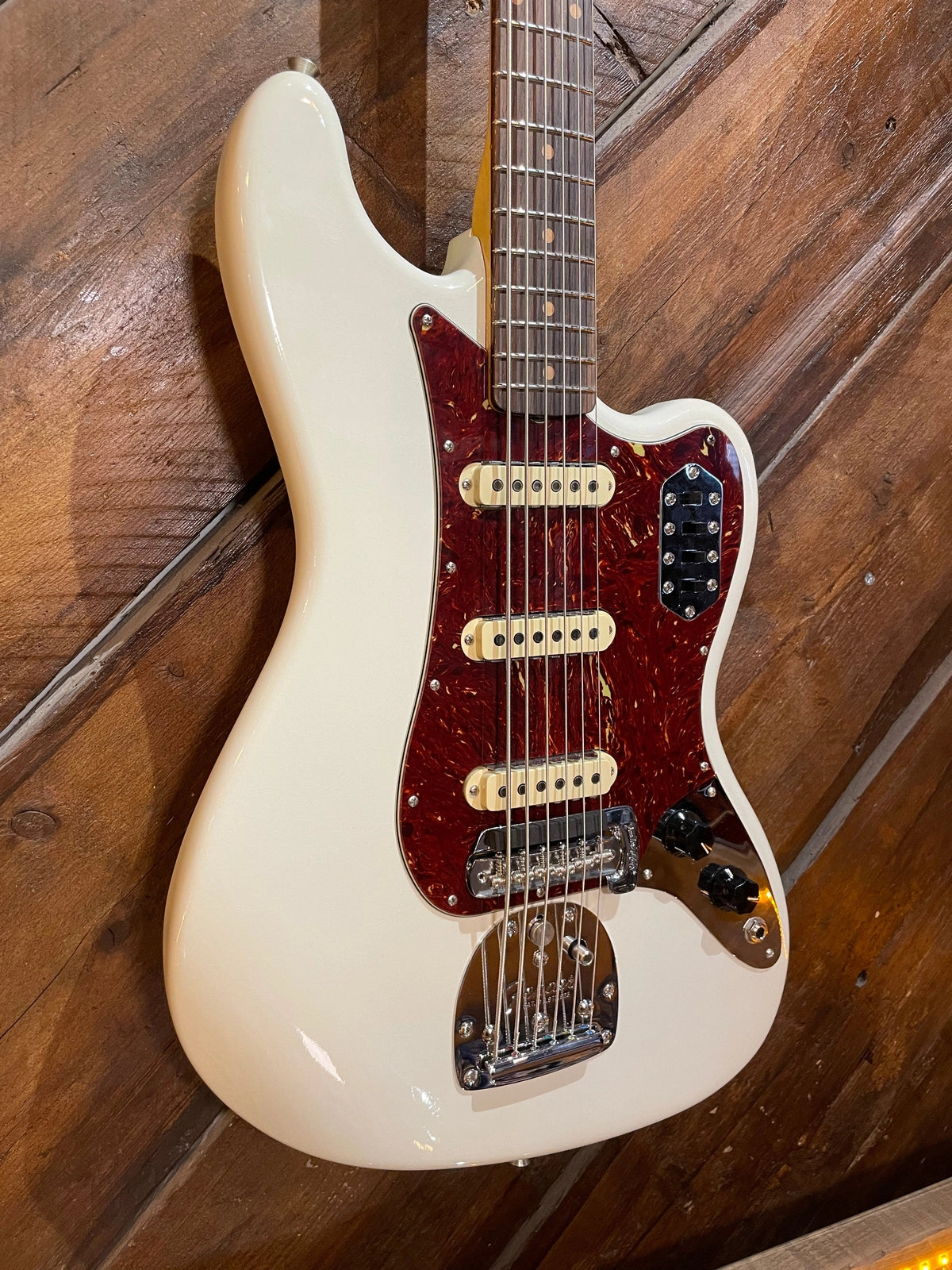 Fender Custom Shop Bass VI, Closet Classic Aged Olympic White