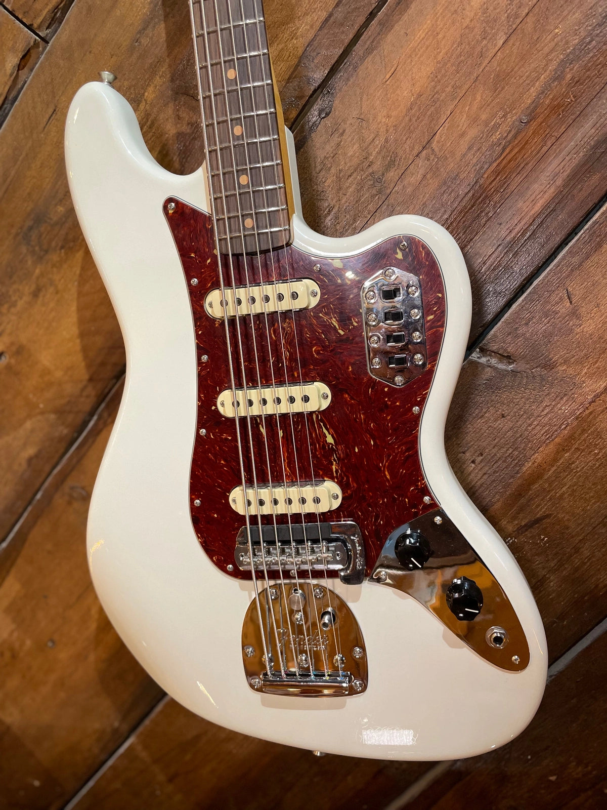 Fender Custom Shop Bass VI, Closet Classic Aged Olympic White