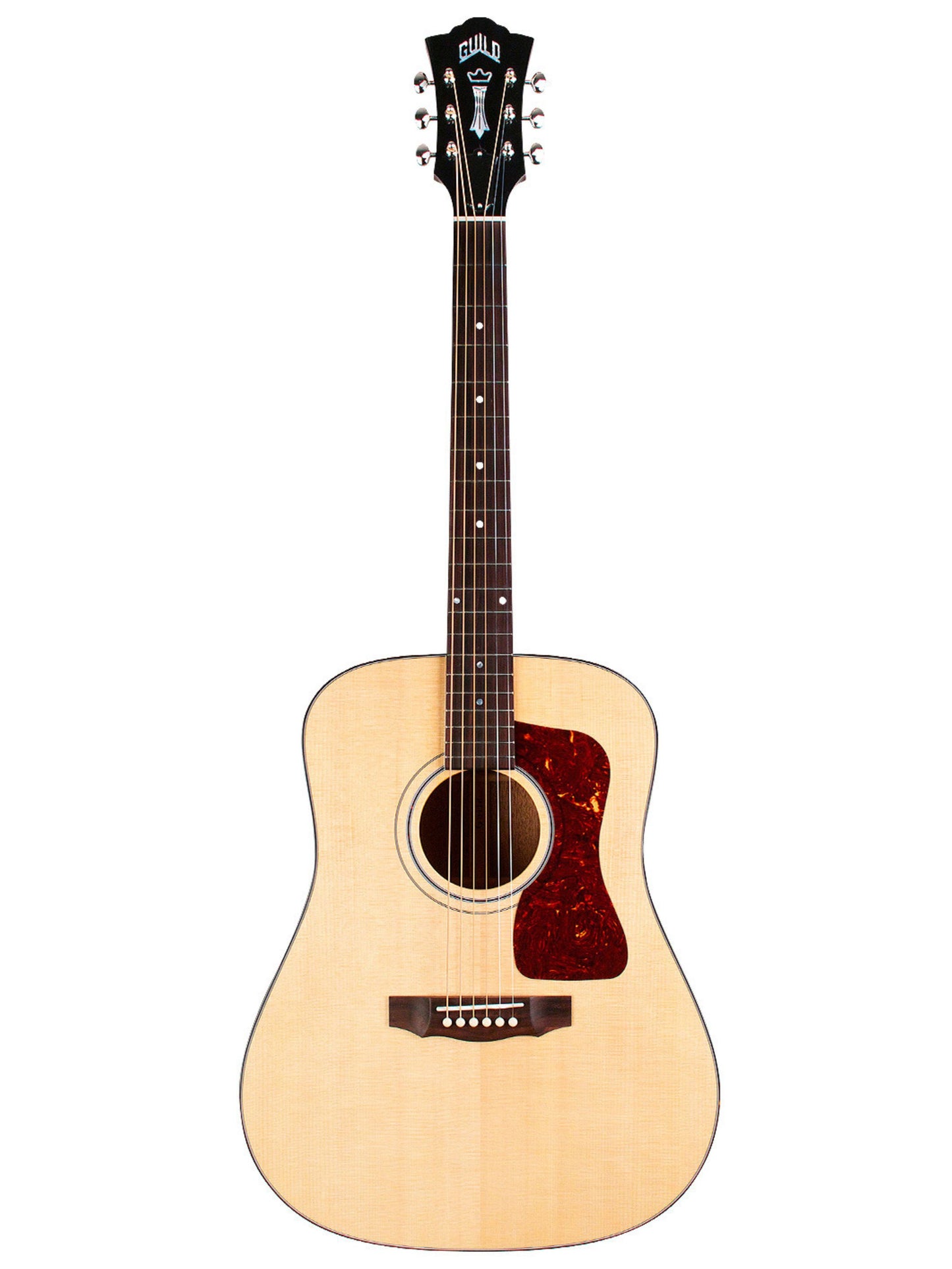 Guild USA D-40 Standard Dreadnought Acoustic Guitar, Natural