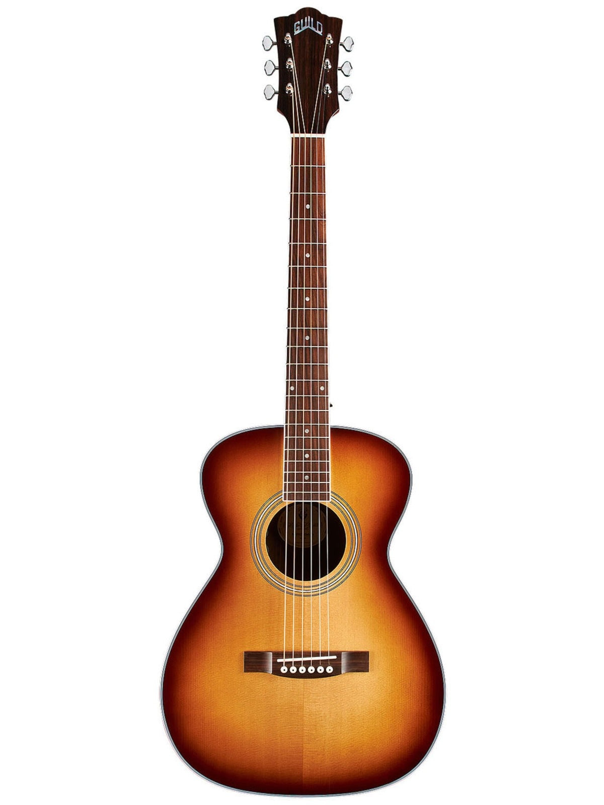 Guild M-260E Concert Acoustic, Deluxe Edge Burst