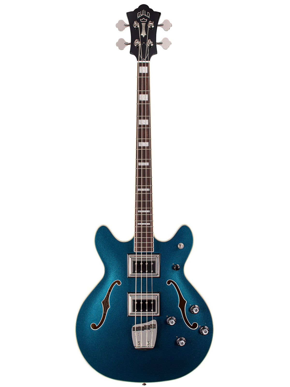 Guild Starfire Deluxe Semi-Hollow Electric Bass, Teal The Deal