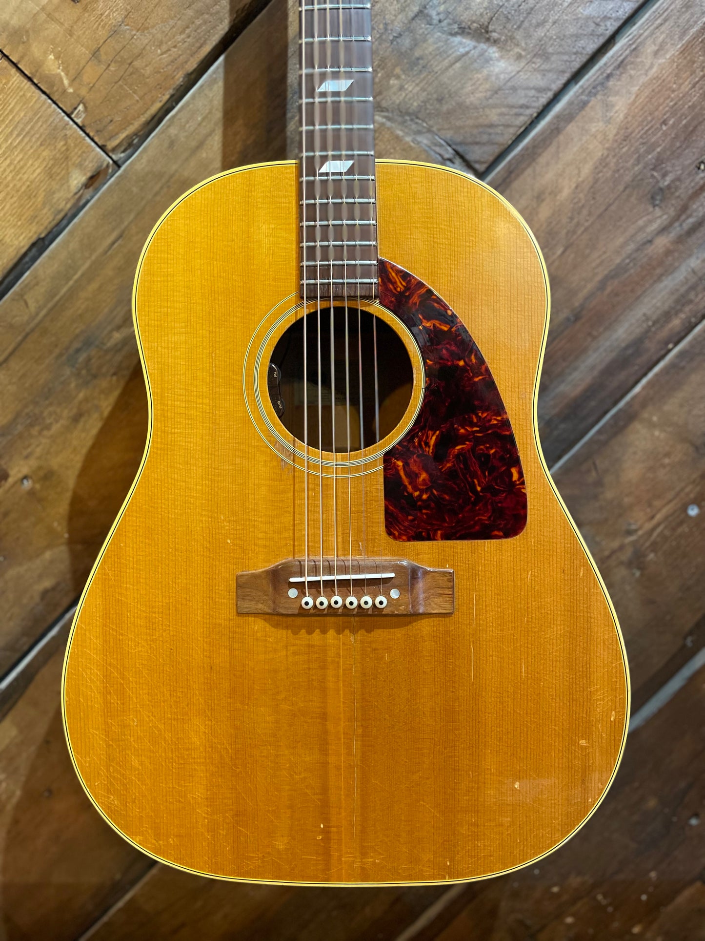 S/H 1965 Epiphone Texan Acoustic Guitar, Natural
