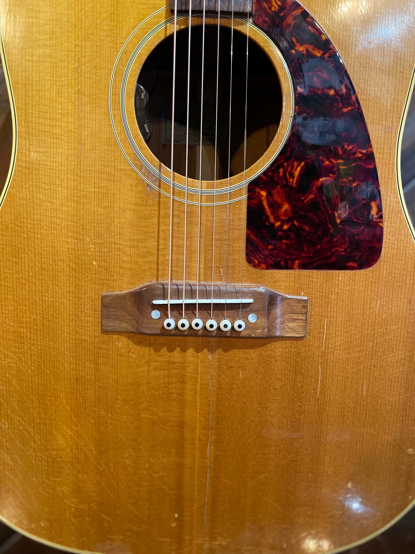 S/H 1965 Epiphone Texan Acoustic Guitar, Natural