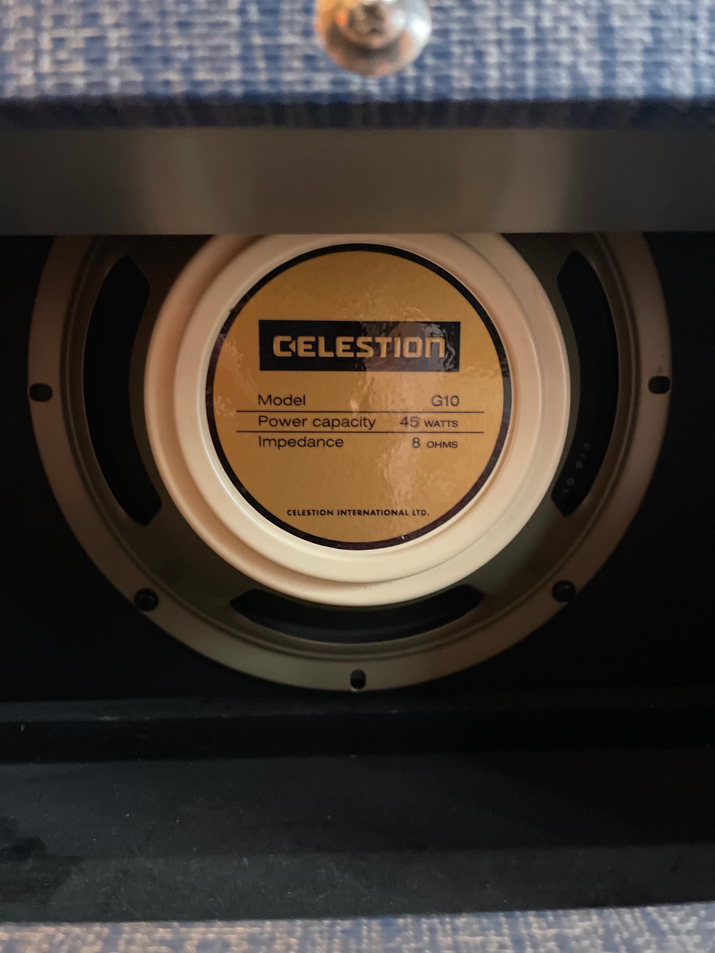 S/H Supro 1970RK Keeley Custom, 25 Watt 1x10 Valve Combo Amplifier, Blue Rhino