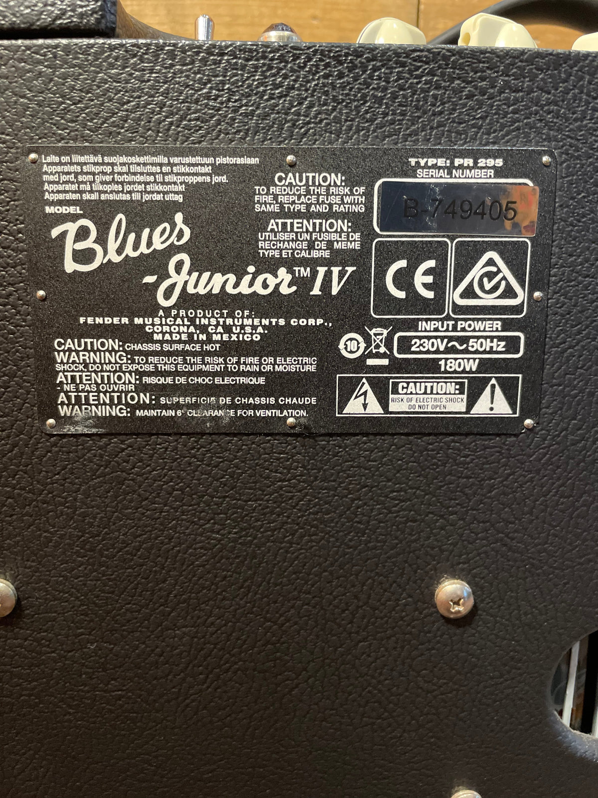S/H Fender Blues Junior IV Valve Combo
