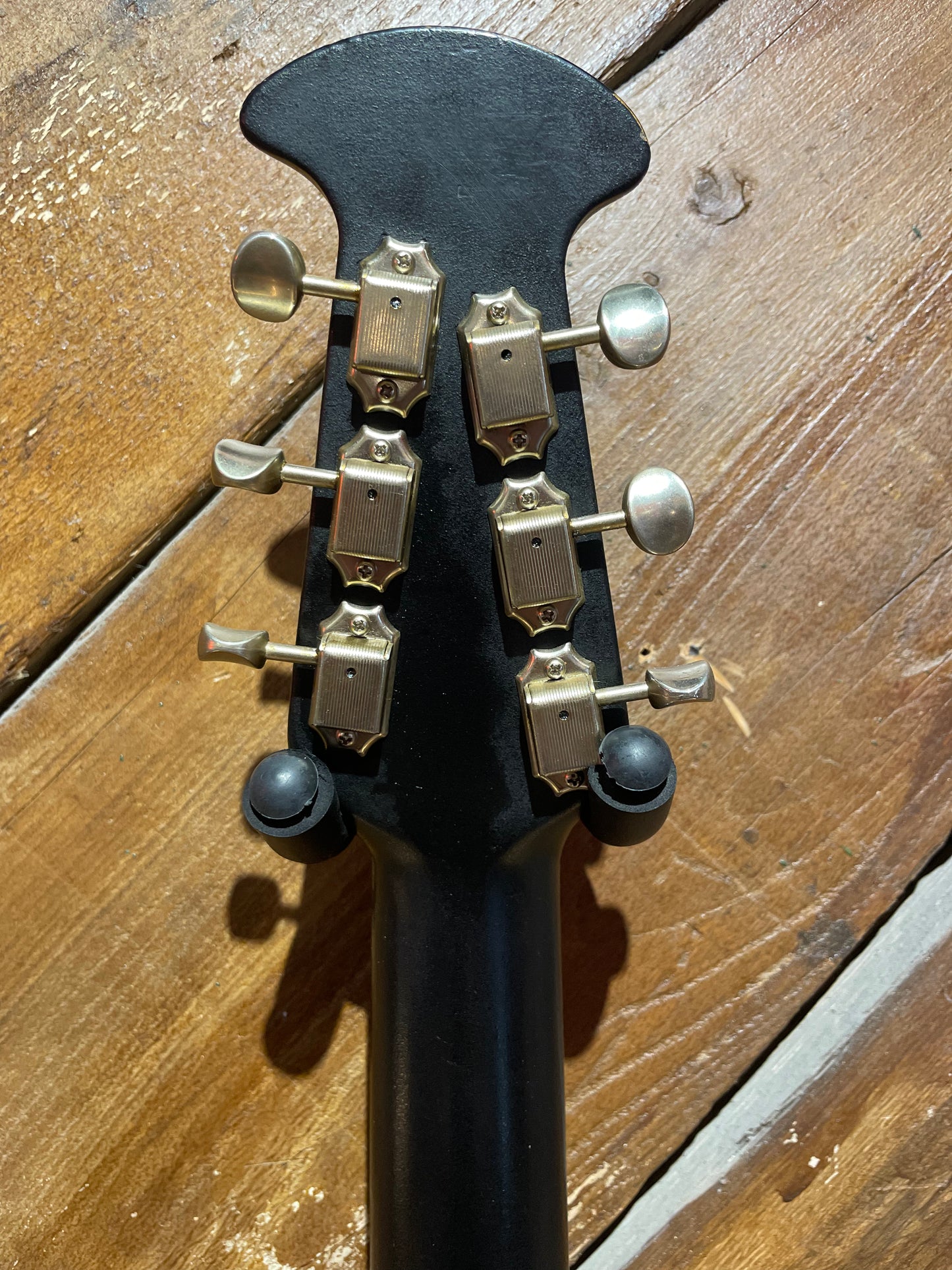 S/H 1970 Ovation USA Eclipse 1235 Hollow-Body Electirc Guitar, Black