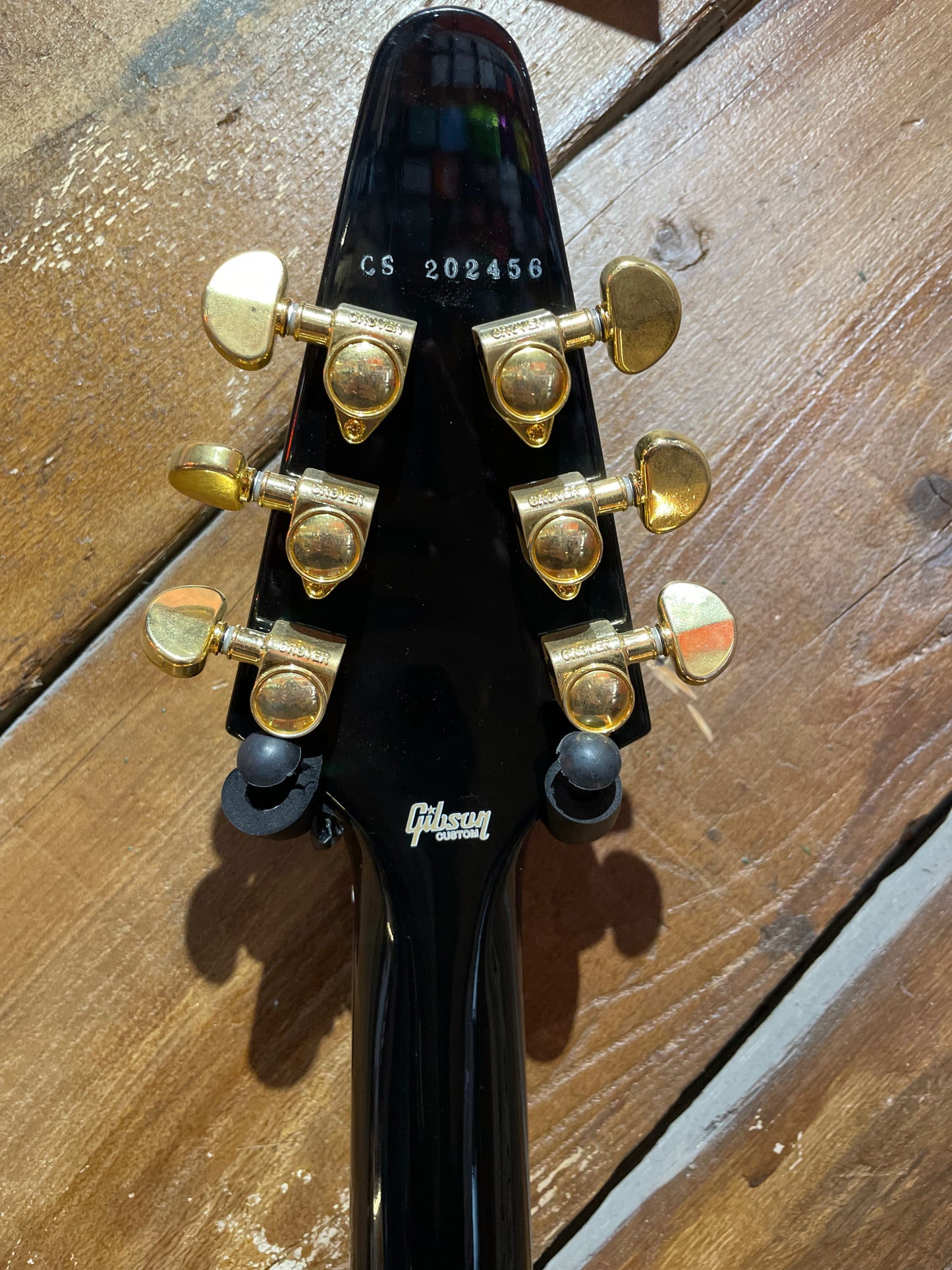 S/H 2022 Gibson Custom Flying V Custom, Ebony