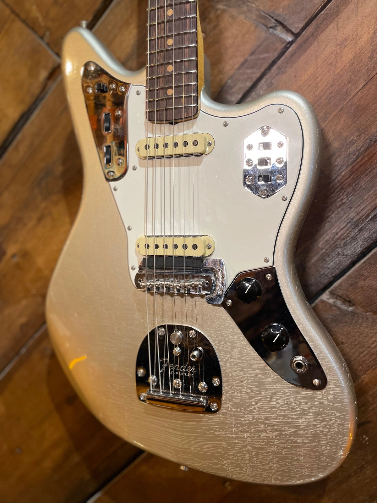 Fender Custom Shop '62 Jaguar Closet Classic Aged Inca Silver