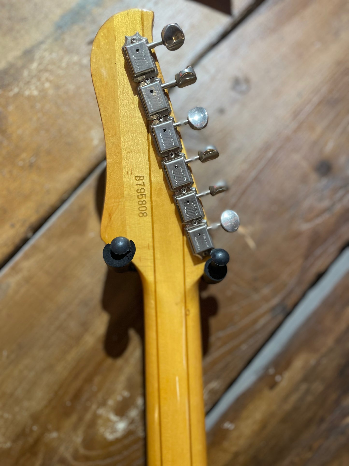 S/H 1979 Greco GO II Solid Body Electric Guitar, Natural Mahogany