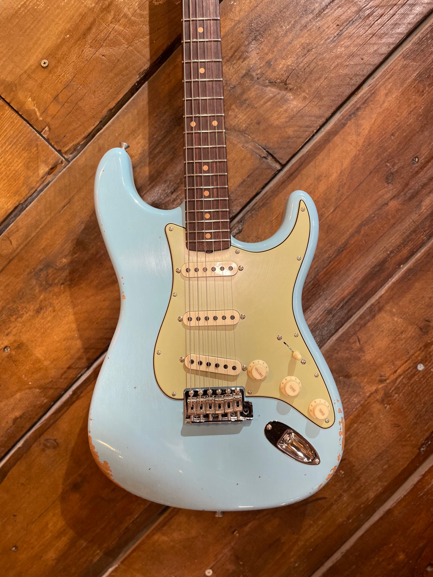 Fender Custom Shop Late '62 Stratocaster, Faded Daphne Blue