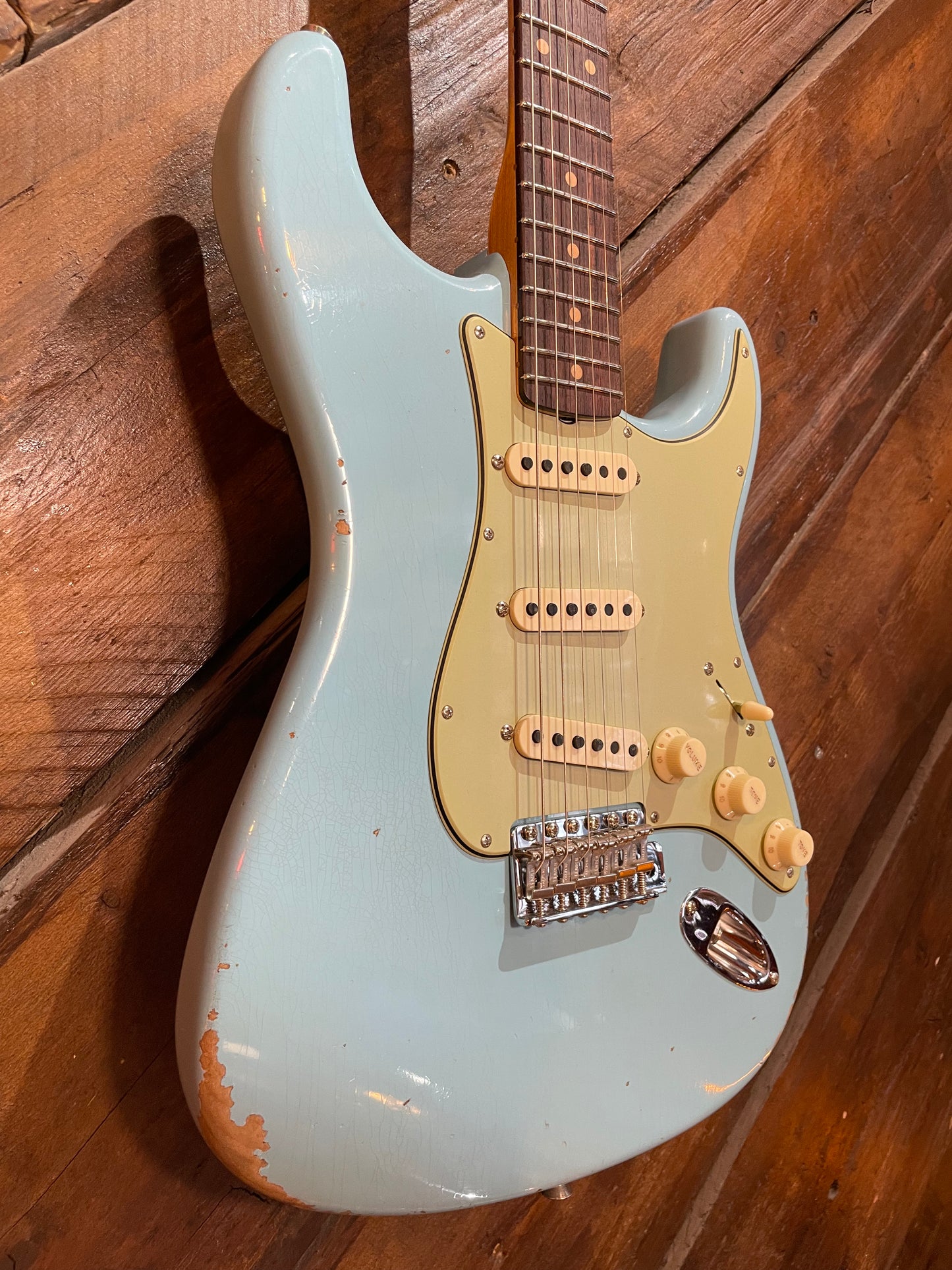 Fender Custom Shop Late '62 Stratocaster, Faded Daphne Blue