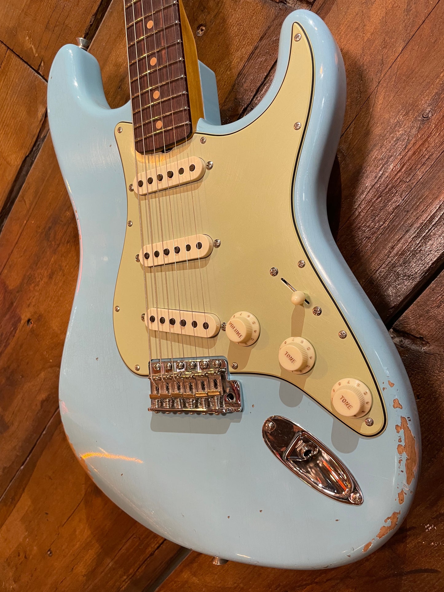 Fender Custom Shop Late '62 Stratocaster, Faded Daphne Blue
