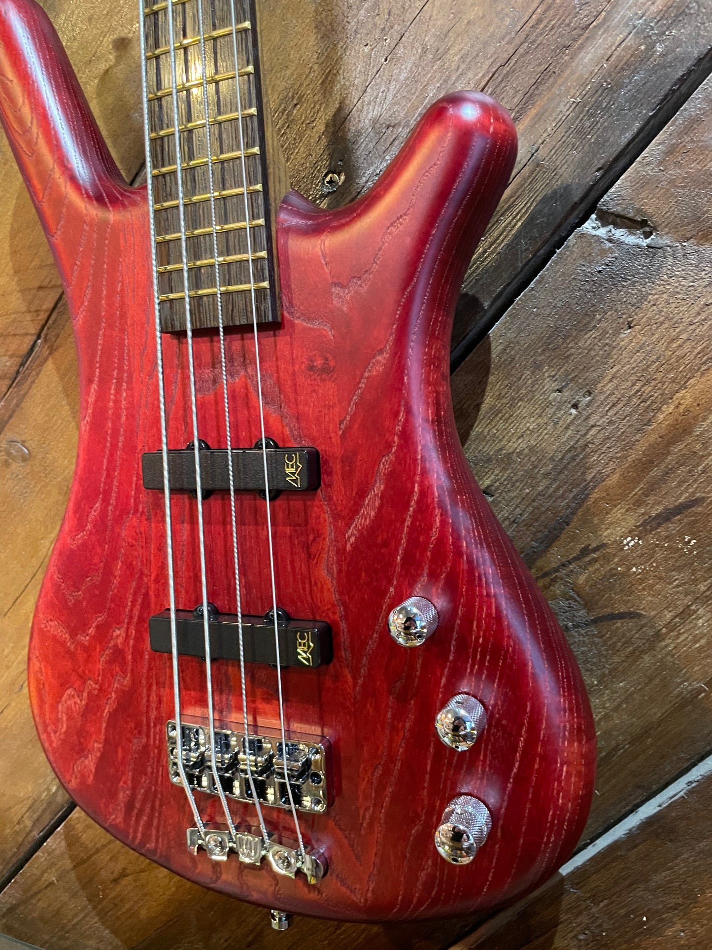 Warwick GPS Corvette Ash IV Active, Burgundy Red Satin NEW