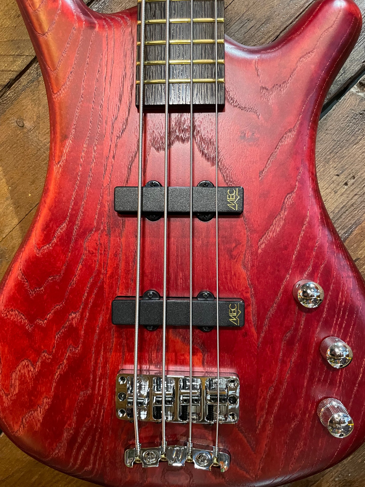 Warwick GPS Corvette Ash IV Active, Burgundy Red Satin NEW