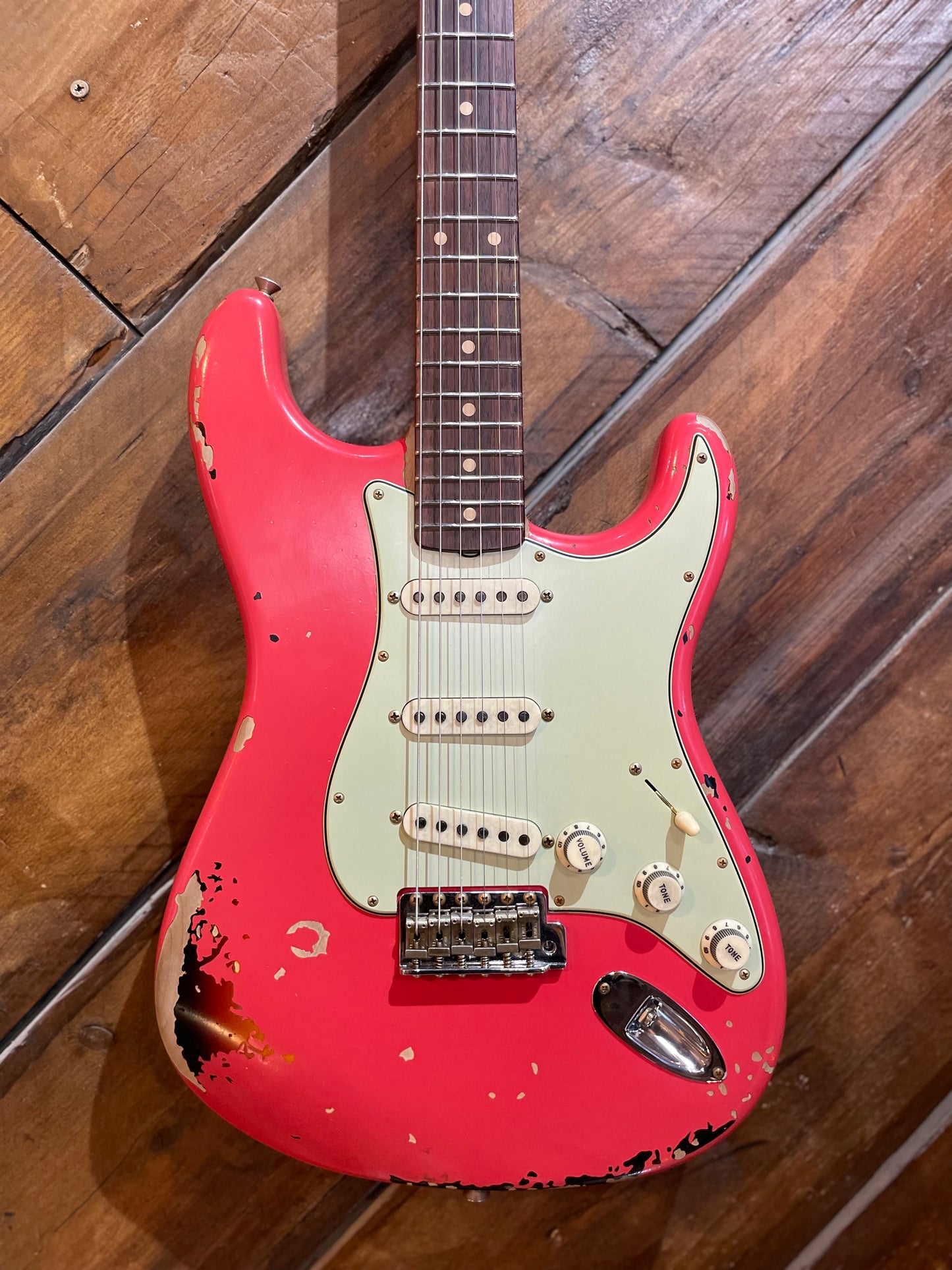 Fender Custom Shop Michael Landau Signature 1963 Stratocaster, Fiesta Red Over Sunburst