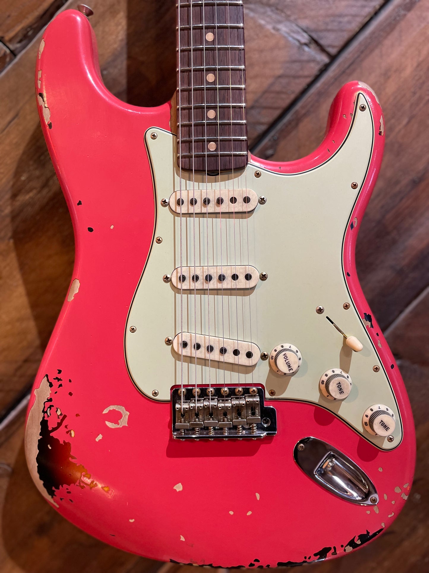 Fender Custom Shop Michael Landau Signature 1963 Stratocaster, Fiesta Red Over Sunburst