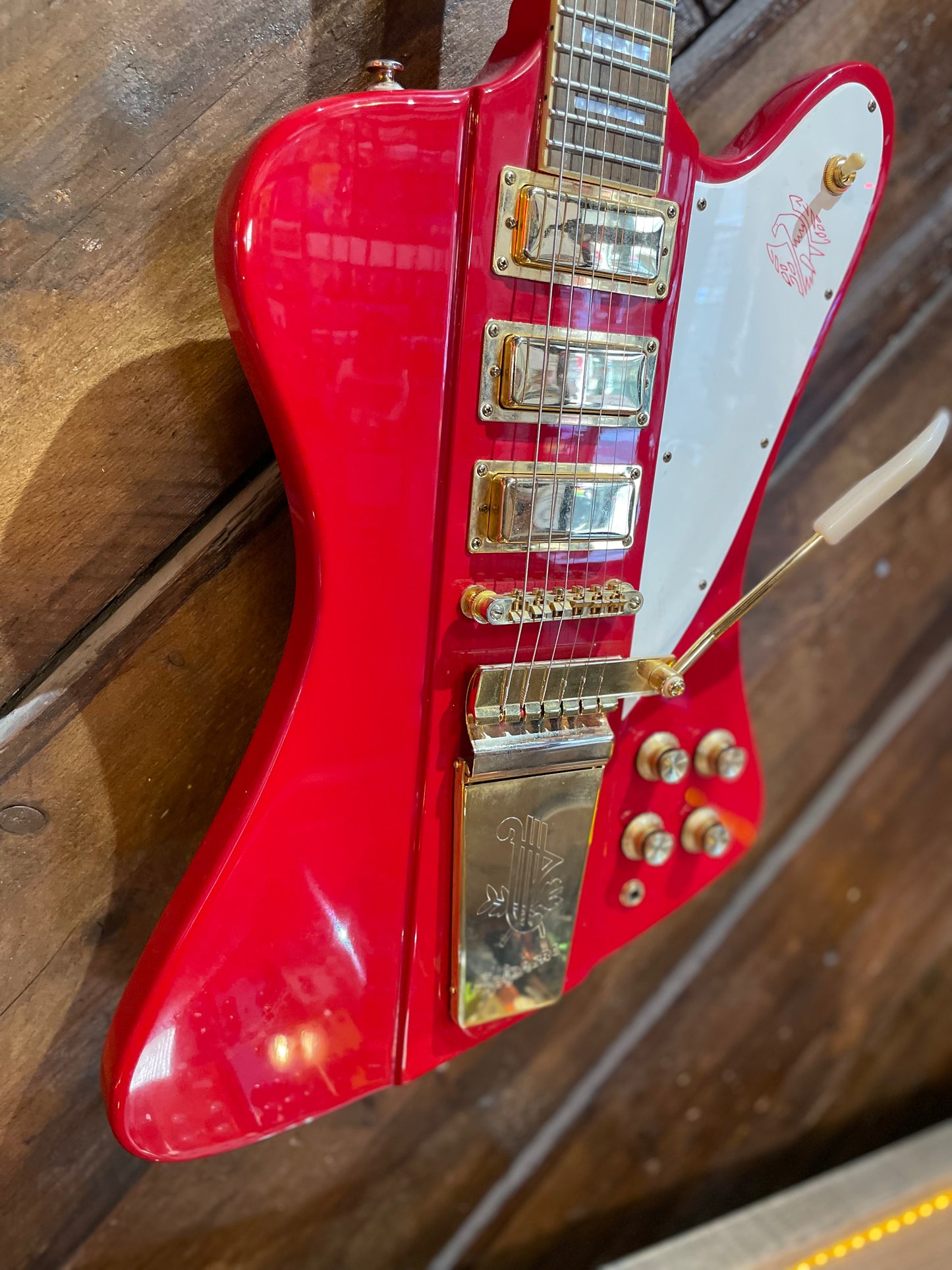 S/H 2002 Epiphone Korea Firebird '63 VII, Cardinal Red
