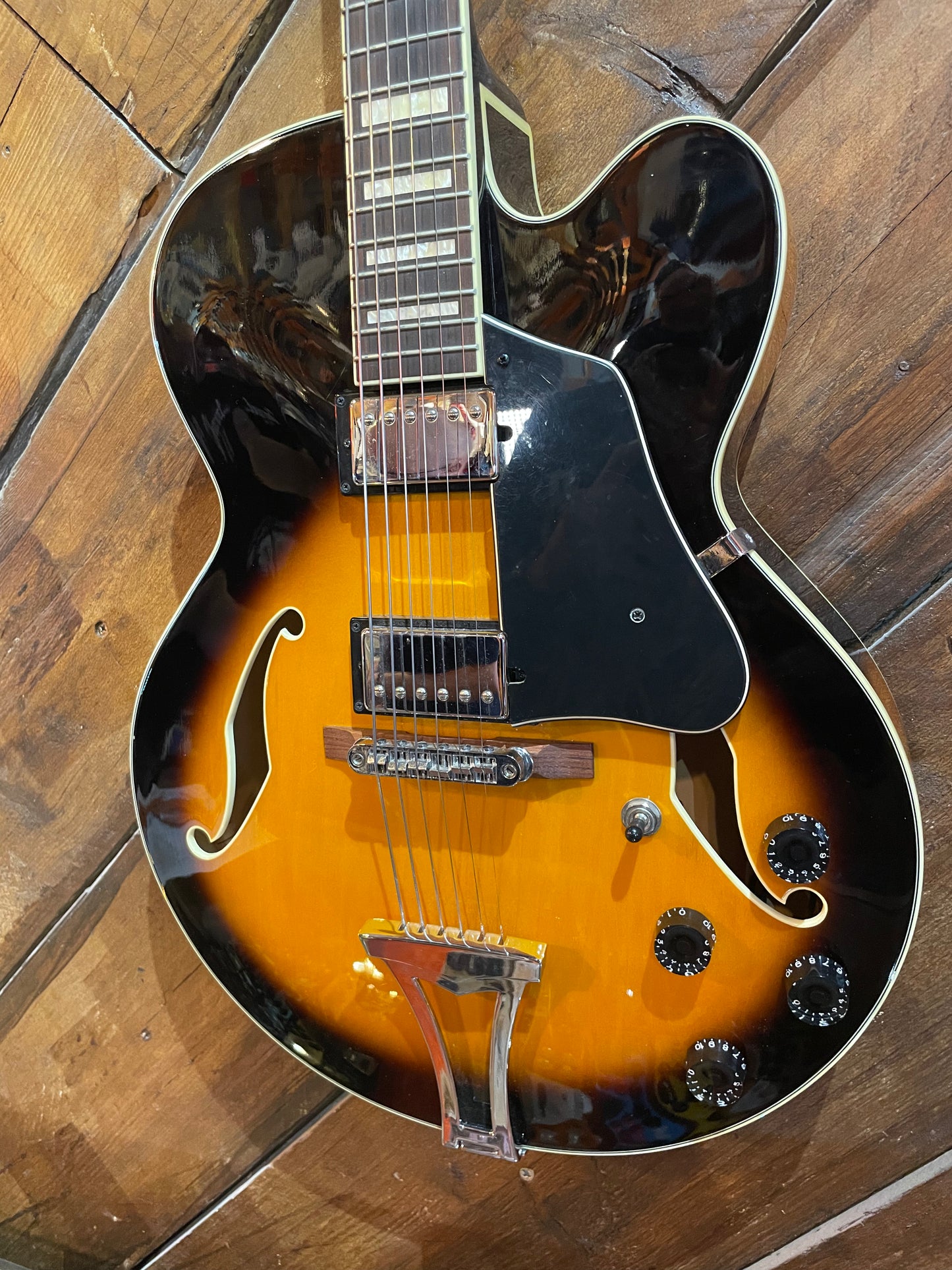 S/H Ibanez AF75, Brown Sunburst