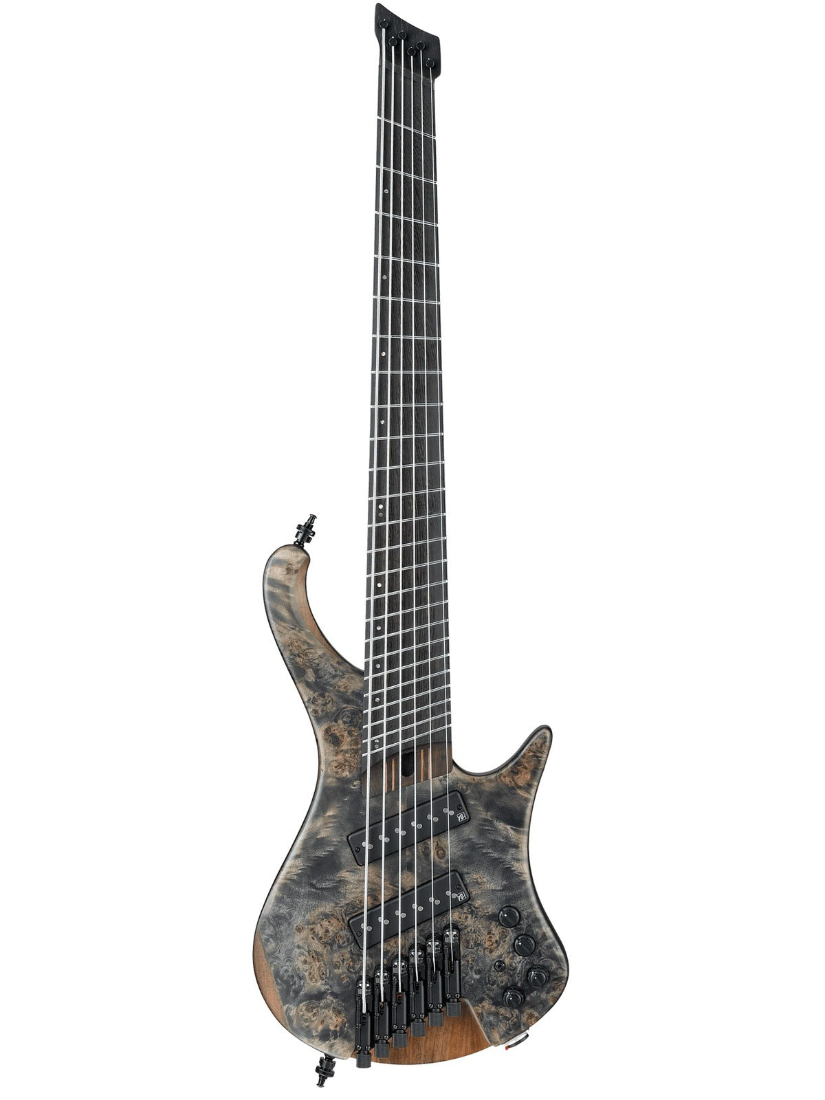 Ibanez EHB1506MS Headless Fretless 6-String Electric Bass, Black Ice Flat