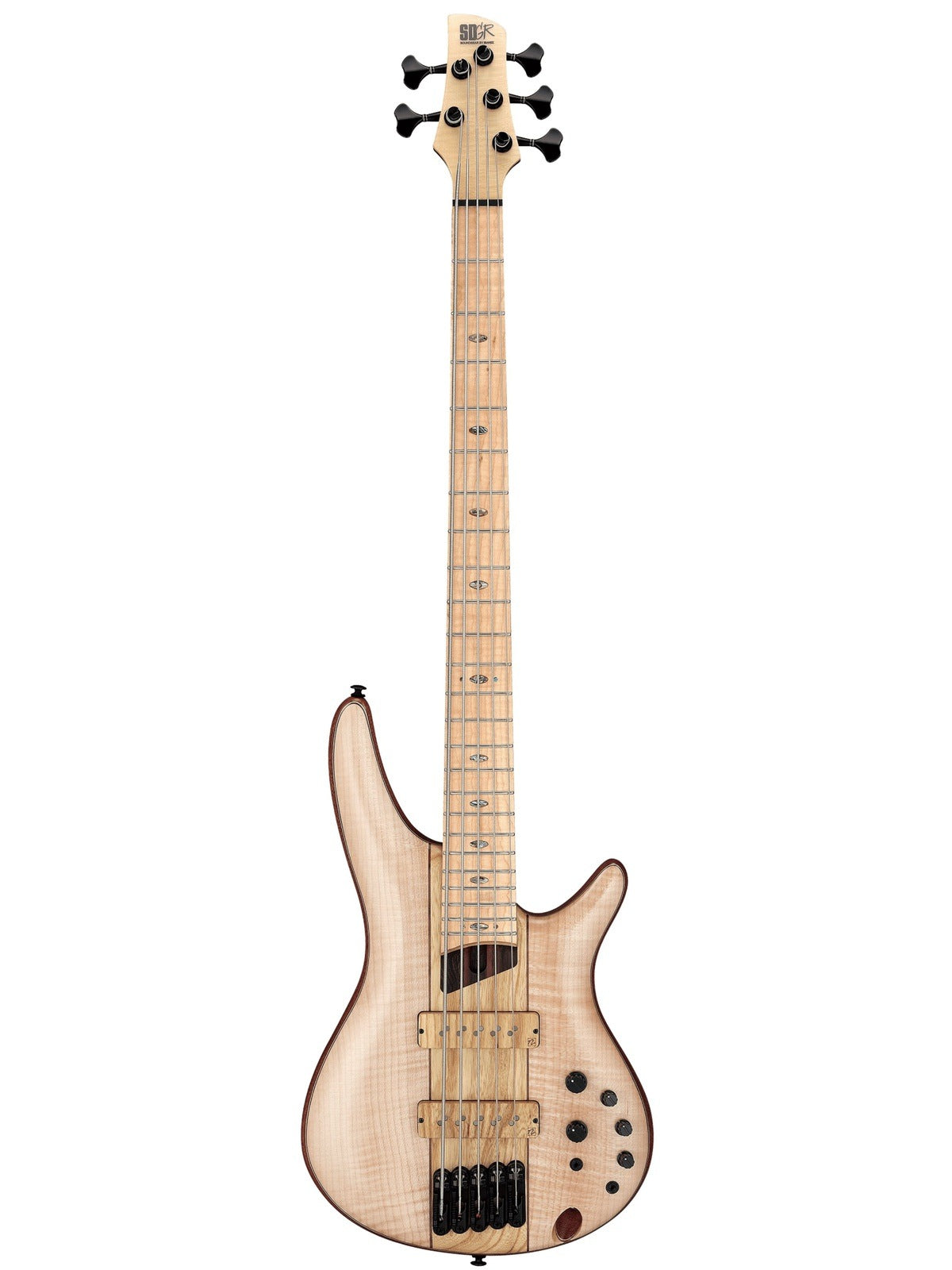 Ibanez SR5FMDX2 Premium 5-String Electric Bass, Natural Low Gloss