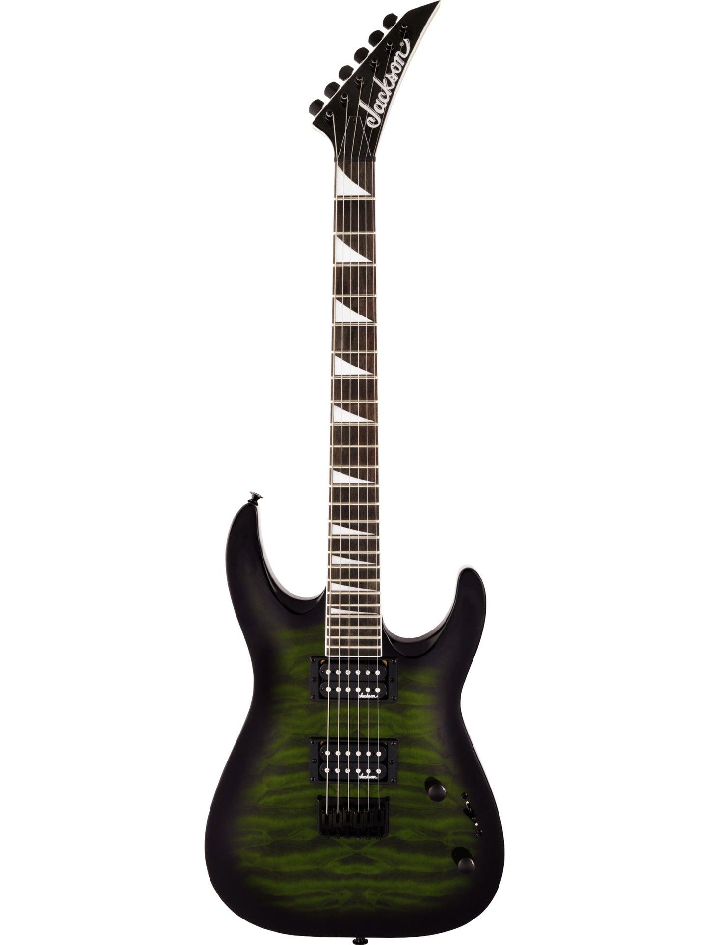 Jackson JS Series Dinky Arch Top JS32 DKA HT, Transparent Green Burst