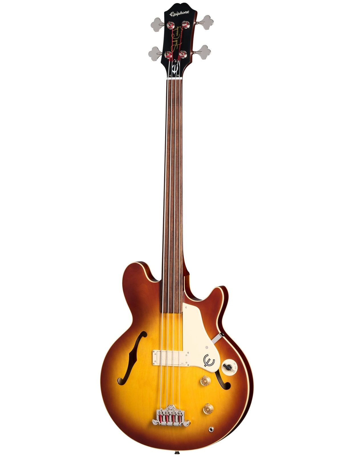 Epiphone Jack Casady Fretless Bass, Aged Royal Tan