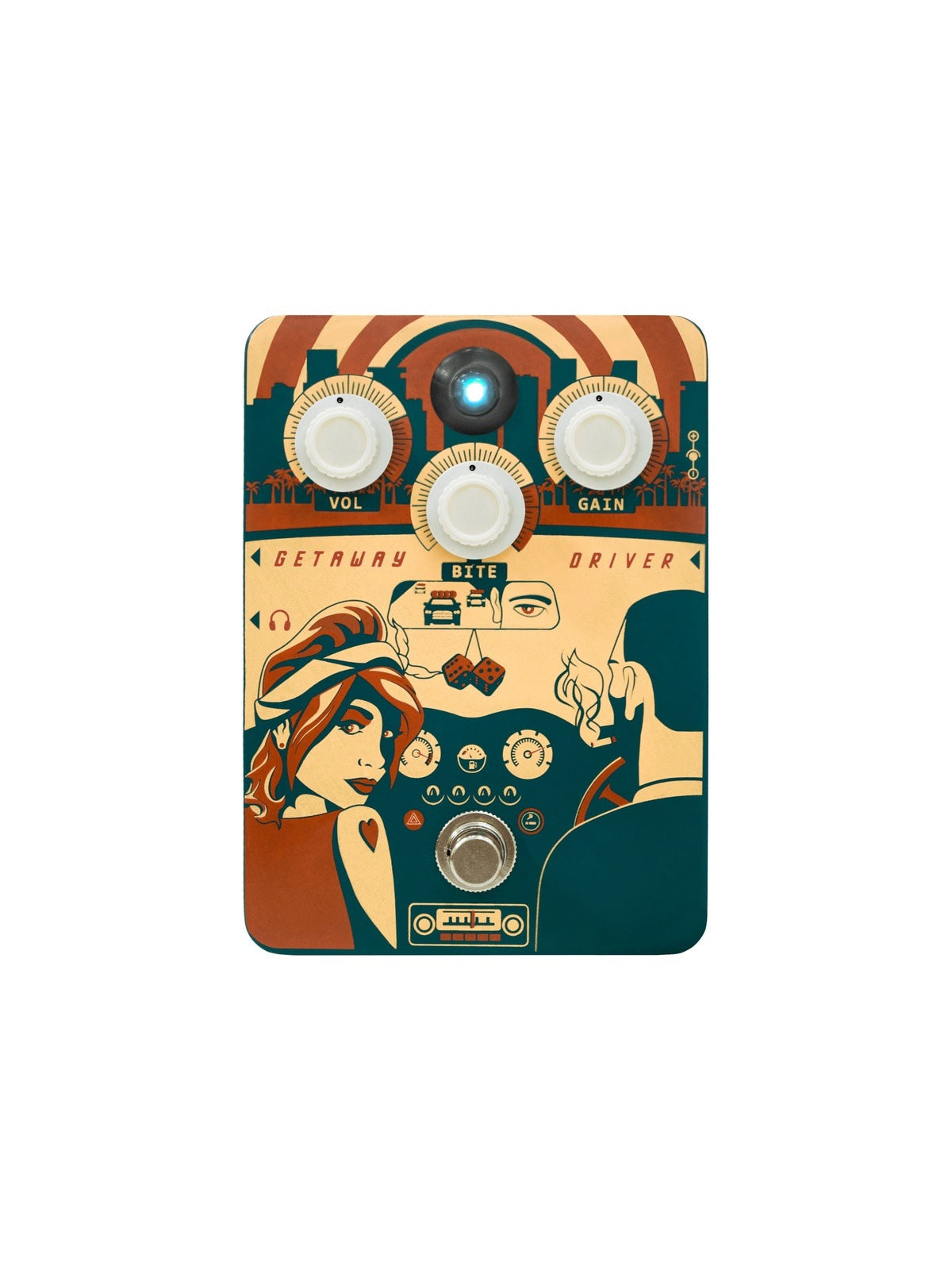 Orange Getaway Driver Overdrive Pedal