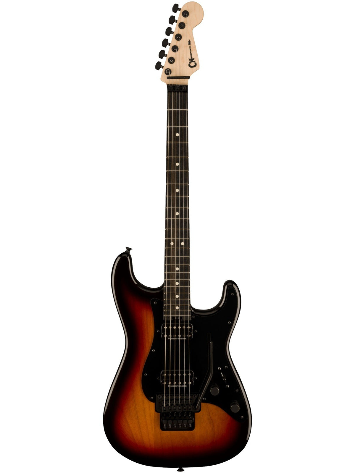 Charvel Pro-Mod So-Cal Style 1 HH FR E, Ebony Fingerboard, Three-Tone Sunburst