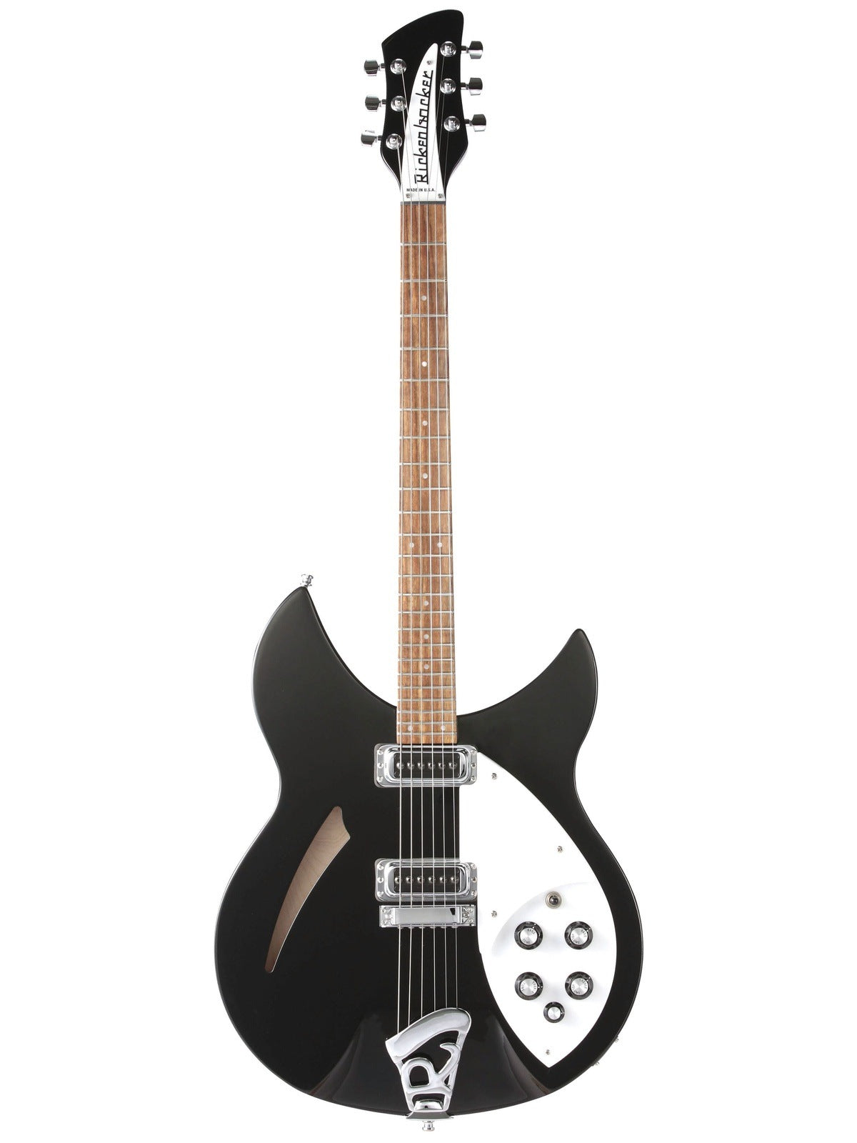 Rickenbacker 330 Jetglo Semi-Hollow Matte Black