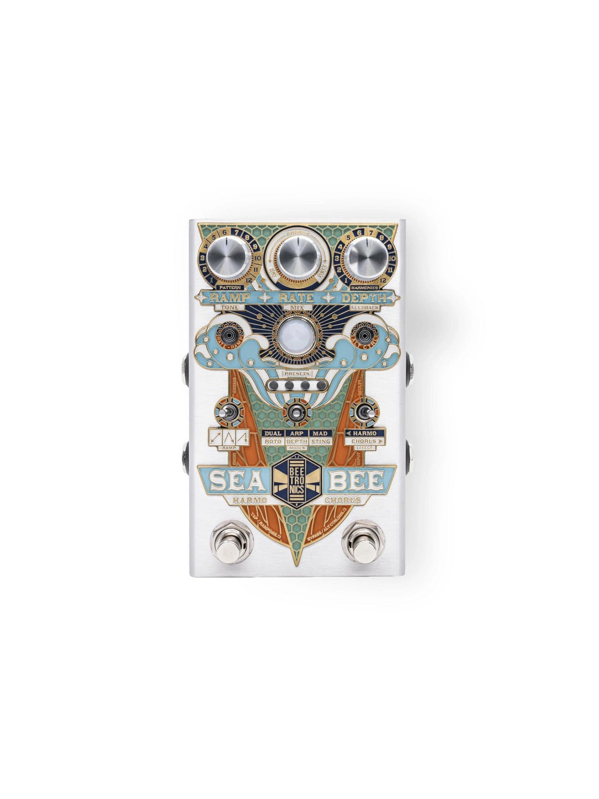 boutique chorus pedal Beetronics Seabee Harmochorus Chorus Guitar Pedal – Wunjo Guitars