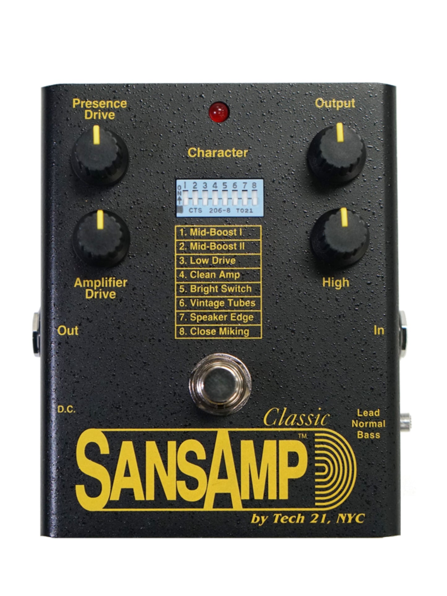 Tech 21 SansAmp Classic SA1 Tube Amp Emulator Preamp Pedal