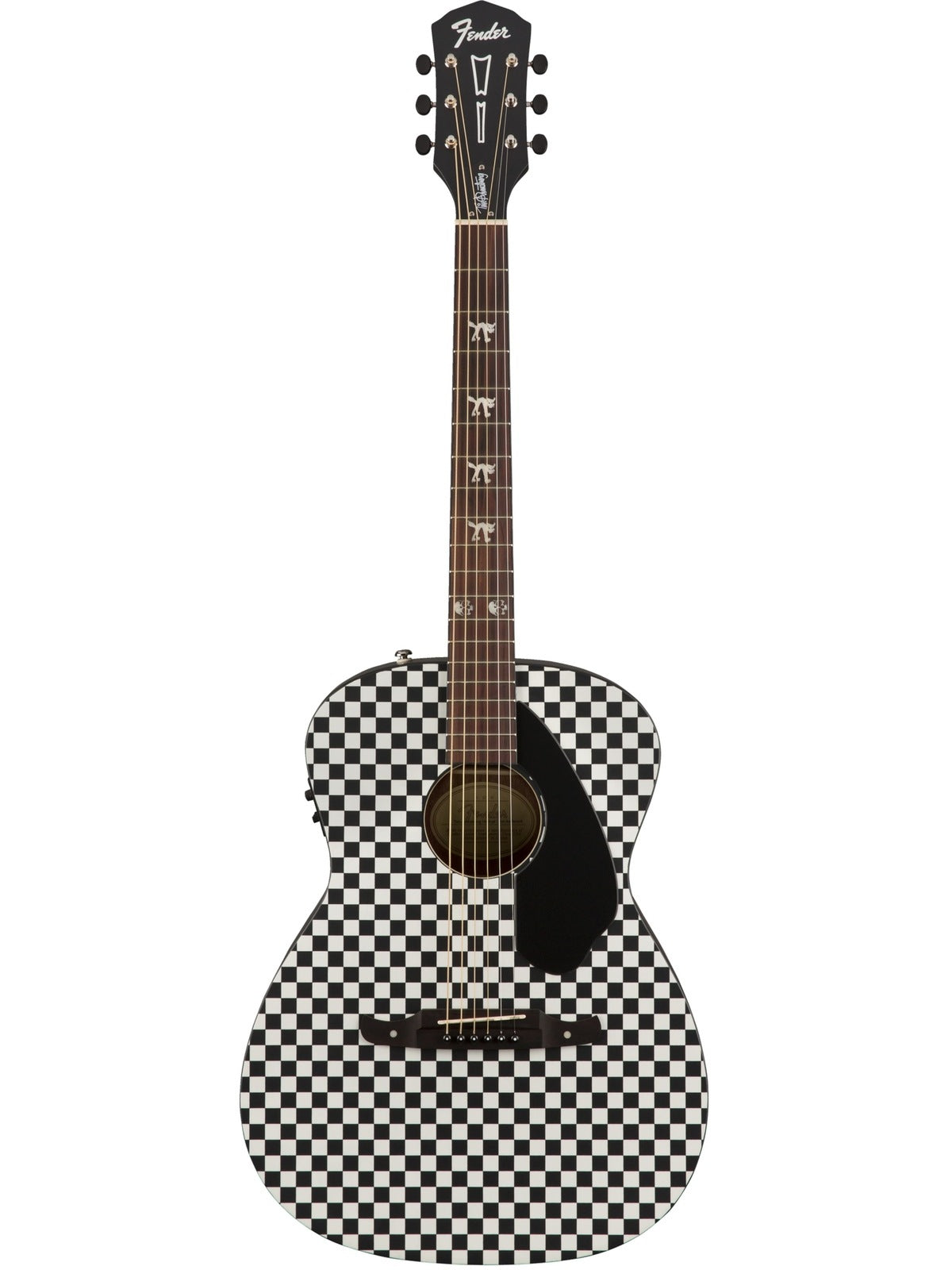 Fender Tim Armstrong Hellcat Acoustic, Checkerboard