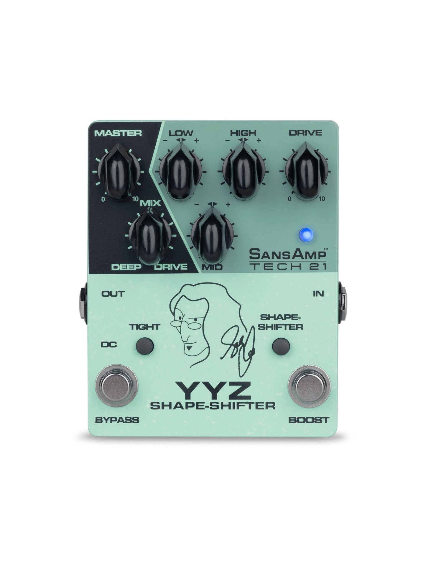 Tech 21 SansAmp YYZ Shape Shifter Geddy Lee Signature Pedal