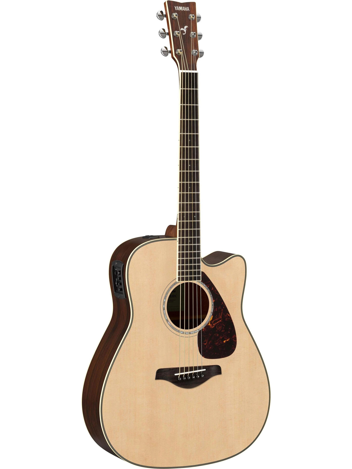 Yamaha FGX830C Dreadnought Electro-Acoustic Guitar, Natural