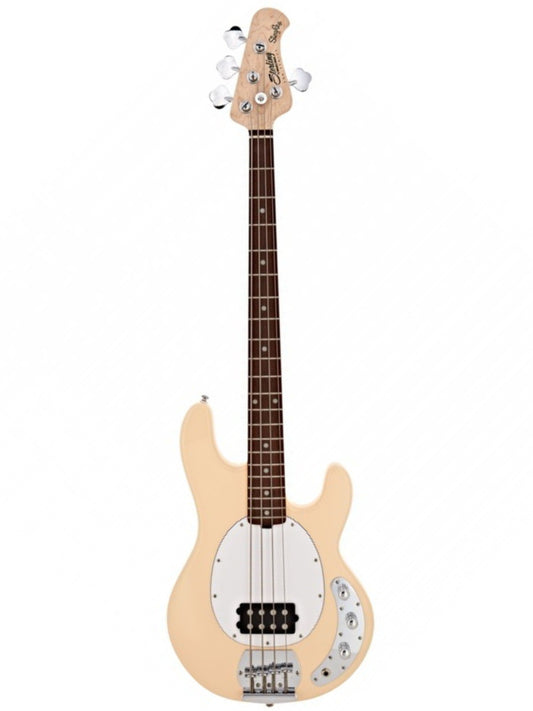 Music Man Sterling Sting Ray 4 SUB 4-String Electric Bass, Vintage Cream