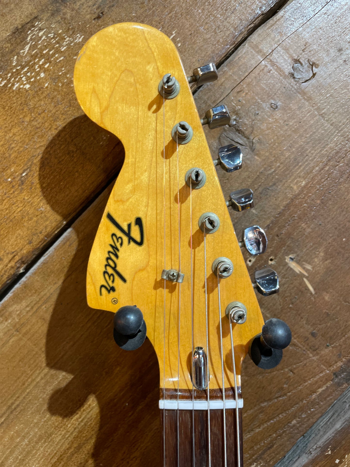 S/H 1973 Fender Stratocaster Left Handed, Three Tone Sunburst