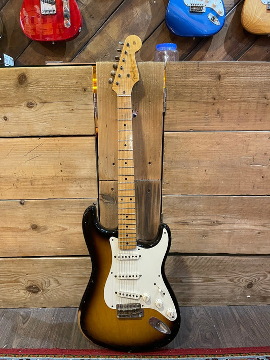 2014 Fender Custom Shop '55 Relic Stratocaster, Three Tone Sunburst