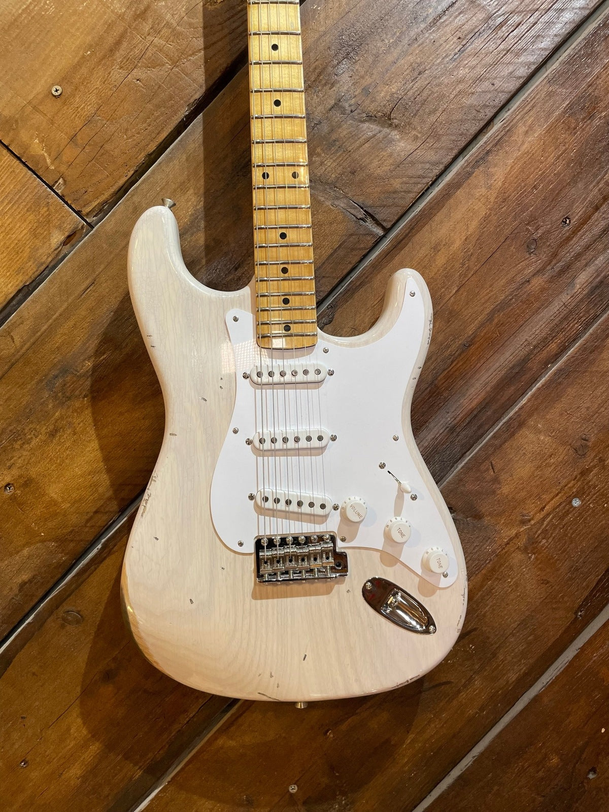 Fender Custom Shop Limited Edition Fat '54 Stratocaster, Aged White Blonde