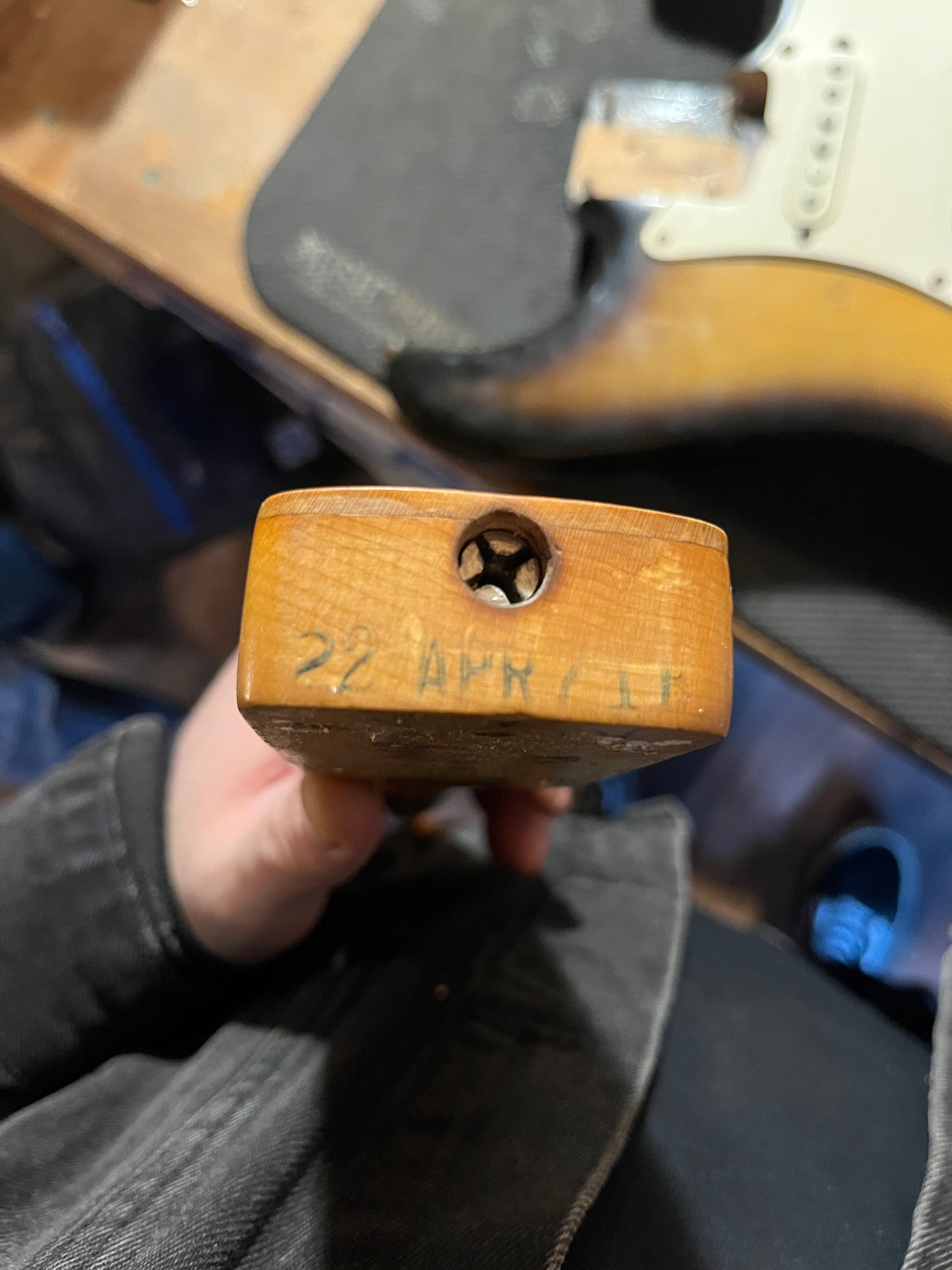 S/H 1971 Fender Stratocaster, Four Bolt, John Birch Customised, Three Tone Sunburst